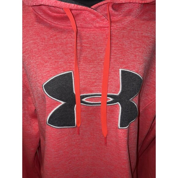 Under Armour Hoodie  Cold Gear Women Large Pullover Orangu - Picture 3 of 7